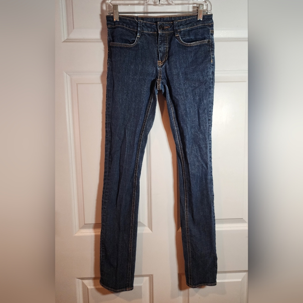 Buffalo David Bitton Star Stretch Regular Rise Cigarette Dark Jeans Size 27